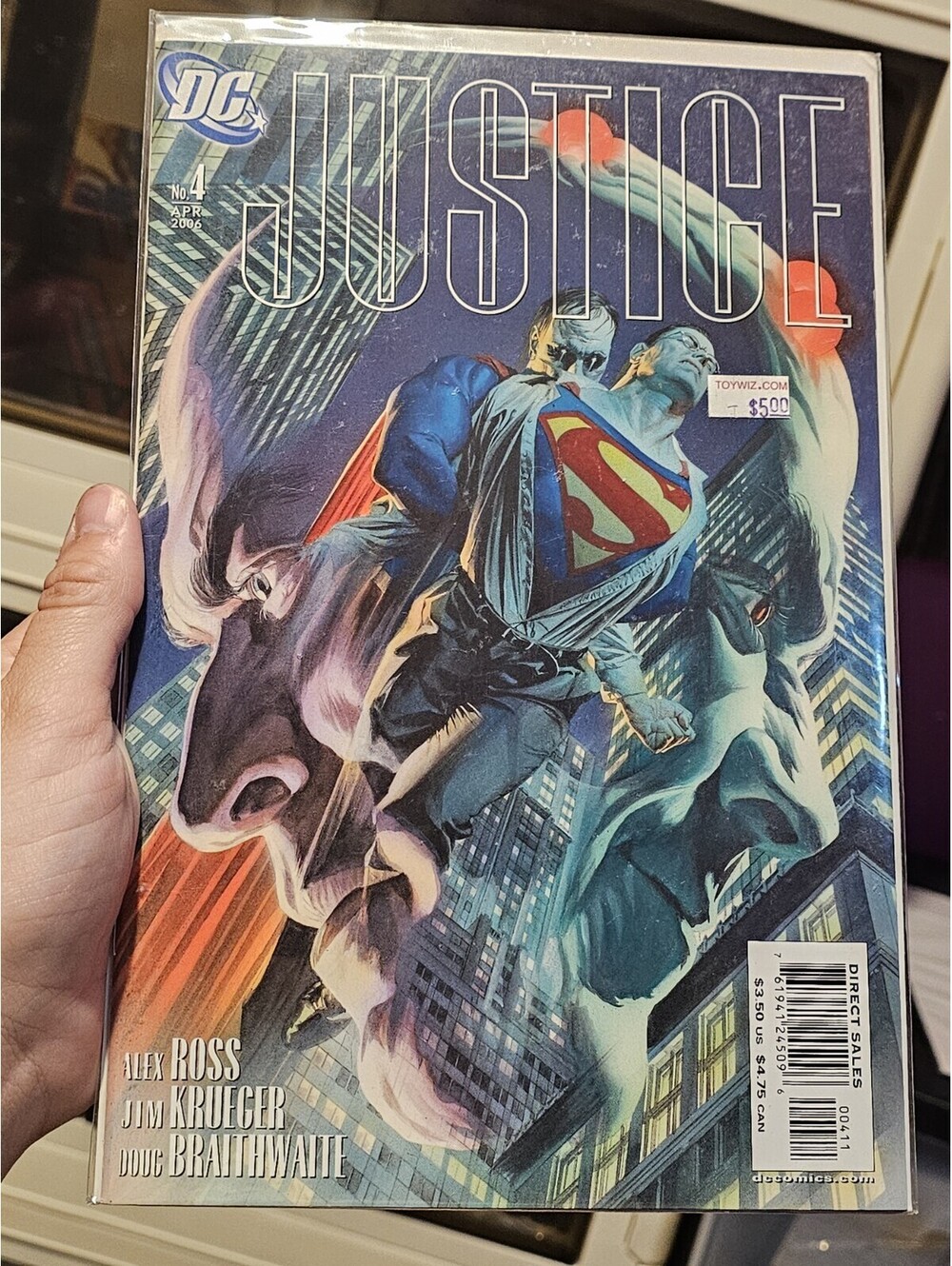 Justice #4 NM DC Comic Books Alex Ross Superman Batman Wonder woman 24 HH36